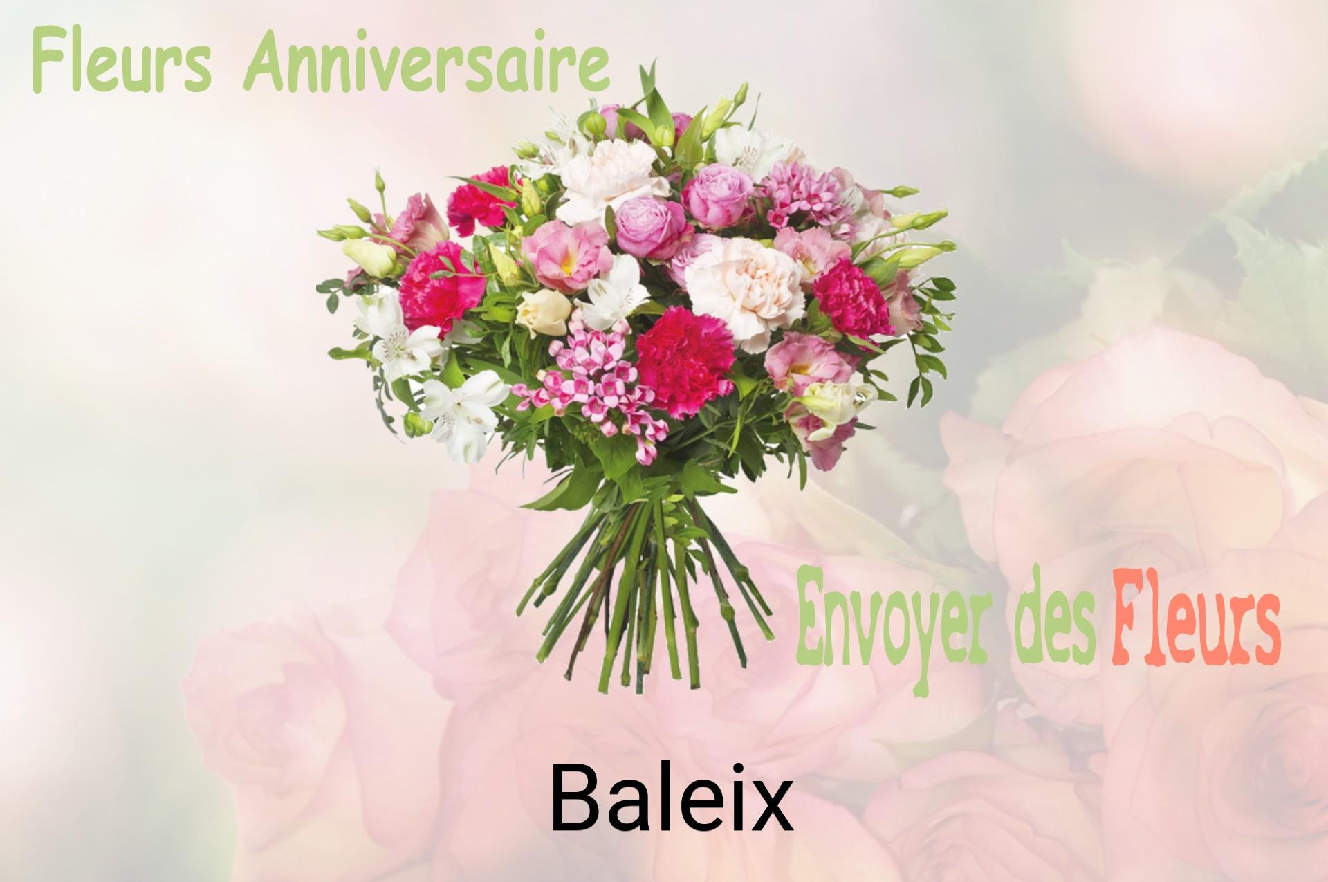 Bouquet de fleurs d’anniversaire livré à Baleix